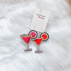 Wine / Cocktail/ Margarita/ Champagne /  Happy hour earrings 🍷🍹🥂🍾🍸